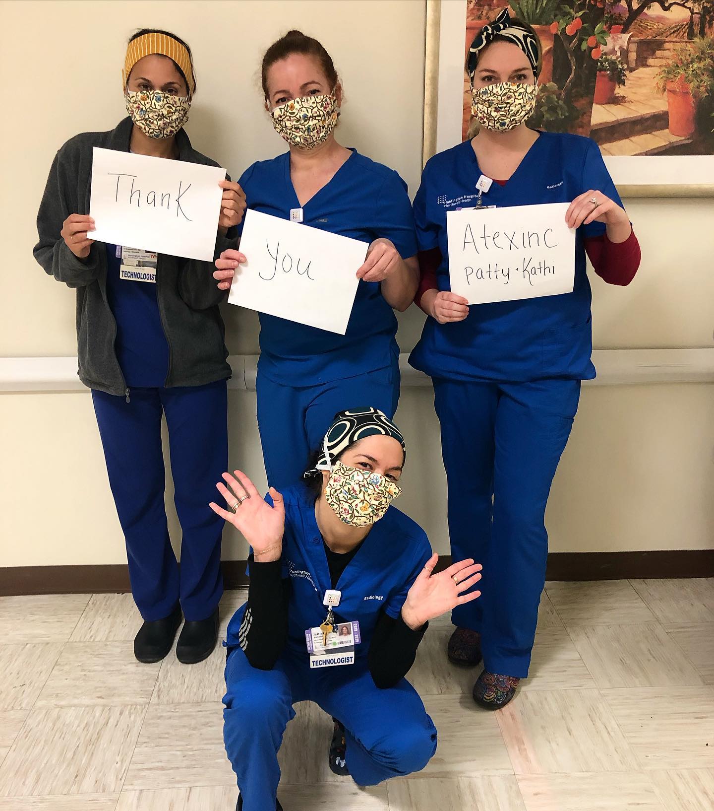 ER nurses in NYC wearing our mask covers